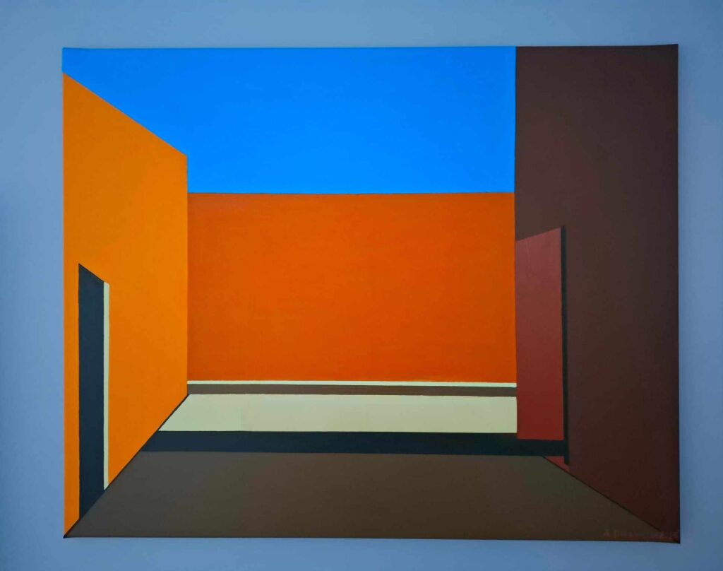 Drzwi, Madryt, Barcelona, Espana, cienie, obrazy, architektura